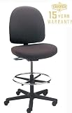 Triton Max Large Back Mid-Height Drafting Chair with 500 lb. Capacity