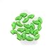 20 pcs Soft Nail Caps For Cat Pet Claw Control Paws off + Adhesive Glue,Size S,Green