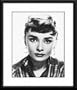 Audrey Hepburn Framed And Matted 8x10 B&W Photo (Heavy Eyebrows)