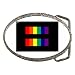 Belt Buckle of Gay Pride Rainbow Flag in Human Rights Campaign Style (Gay, Lesbian, T...