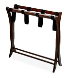 Foldaway Suitcase Stand-Hardwood-Walnut Finish (Walnut) (20