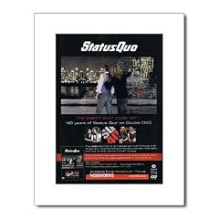 STATUS QUO The Party Ain't Over Yet 406x305mm Matted Music Print/Mini Poster - White