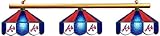 Atlanta Braves Pool Table Light - Stained Glass Shades