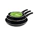 Ecolution Elements Eco-Friendly Fry Pan Triple Pack, Gray