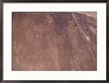 Ancient Petroglyphs Decorate a Wall with Native Art, Dinosaur National Monument, UT/Colorado Border Framed Photographic Poster Print by Taylor S. Kennedy, 29x21