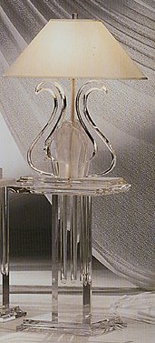 Contemporary Sylvana Clear Acrylic Night Stand