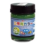 アトムハウスペイント 水性つやあり多用途塗料 工作用カラー 25ML グリーン