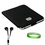 Leather Gladiator Case for HP Touch Pad + Compatible Black Headphones + Van ....