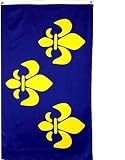 Fleur-De-Lis Blue 03 Flag Polyester 3 ft. x 5 ft.
