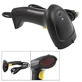 Buzzer Function USB Handheld Wired Laser Barcode Scanner Reader Black
