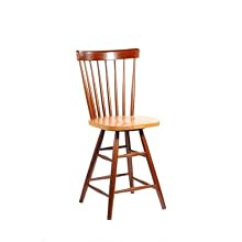 International Concepts S58-2902 24-Inch Copenhagen Swivel Barstool, Cinnamon/Espresso