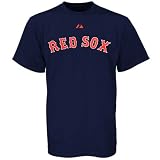 Majestic Boston Red Sox Navy Blue Wordmark T-Shirt