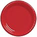 Creative Converting 28-103111 7 Inch Classic Red Color Premium Plastics Luncheon Plate 20-Pack (Case of 12)