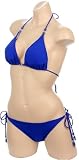 Very Sexy Brazilian Cut Royal Blue String Tie Side Bikini Triangle Top Style Swimsuit Bathing Suit
