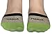 Bamboo No Show Anti Slip Socks, 5 Striped Pairs (One Size (5-8), Striped Assorted 1)