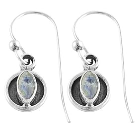 Captivating Moonstone 925 Sterling Silver Dangle Earrings by Moonstone Birthstones
