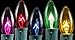 Novelty Lights 25 Pack C9 Twinkle Outdoor Christmas Replacement Bulbs, Multi, E17/C9 Intermediate Base, 7 Watt…