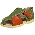 See Kai Run Infant/Toddler Jacob Turtle Green And Jaffa Orange Sandal,Green,3 M US Infant