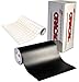 ORACAL Matte Black Adhesive Craft Vinyl for Cameo, Cricut & Silhouette Including Free Roll of VViViD Clear Transfer Paper (6ft x 12