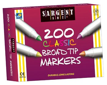 Best Buy Classic Broad Tip Markers, 8 Colors, Pack Of 200 Markers