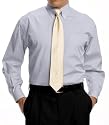 Traveler Pinpoint Solid Buttondown Collar Dress Shirt