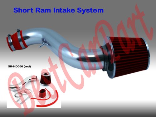 90 91 92 93 Honda Accord 2.2 Dx Lx Ex Short Ram Intake Red (Included Air Filter) #Sr-hd006r On Sale