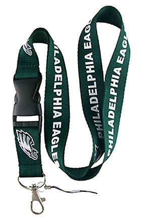NFL Philadelphia Eagles Lanyard Neck Lanyard Keychain Holder Mp3 Camera Holder