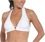Anne Cole Women's Hyannisport Sheer Dot Halter Swimsuit Top,White,X-Small