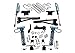 Superlift K165KG Suspension Lift Kit w/Shocks 4 in. King Edition Radius Arm Lift w/King Front Coilovers And King Reservoir Rear Shocks Suspension Lift Kit w/Shocks
