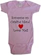 SOMEONE ON CATALINA ISLAND LOVES ME - CATALINA ISLAND BABY - City Series - White, Blue or Pink Onesie / Baby T-shirt