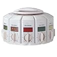 KitchenArt 25000 Auto Measure Spice Carousel without Spices, White