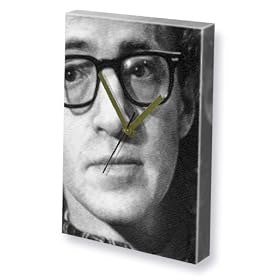 WOODY ALLEN - Canvas Clock (A4 - Signed by the Artist) #js001