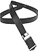 NO HOLES Men's Heavy Duty Durable Automatic Buckle PU Leather Belt