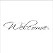 Welcome Peel and Stick Entryway Wall Quotes Words Sayings Removable Wall Lettering Stickers ( 5" X 23")
