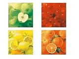 KUNSTDRUCK-SET FRÜCHTE von Inna Panasenko (50 x 50 cm)