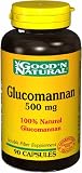 Glucomannan ( 90 Cap 500 Mg ) Good'N Natural ( 2 Bottles )