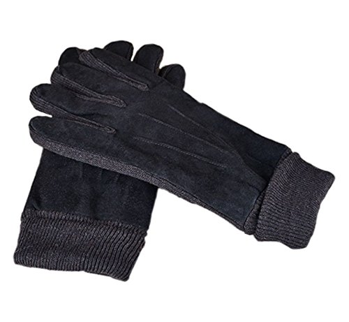 Best Mens Leather Gloves Made of Australia Lambskin,(Spring and Autumn or Winter Cashmere Lining or Fleece linling)-Driving/work/motorcycle Riding/cycling