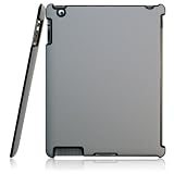 【全5色】iPAd 2 ケース　カバー　プラスチックケース　グレー　Plastic Case for iPad 2 保護フィルム付（1302-1）