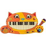 B. Meowsic Keyboard by B. Toys - Teaches Musical Discovery, Rhythm, and Creativity - Includes 5 Instrumental Sounds, a 20 Song Playlist, and a Microphone and Recorder