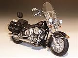 2011 Harley Davidson FLSTC Heritage Softail Classic Vivid Black 1/12 Diecast Model by Highway 61 81144