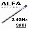 Alfa 9dBi WiFi Booster SMA OMNI-Directional High-Gain Screw-On Swivel Antenna for Alfa - WUS036H, WUS050NH and WUS036EH