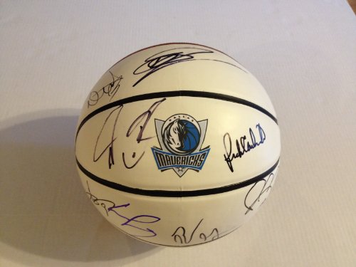 2012 DALLAS MAVERICKS Team Signed Autographed Logo Basketball COA DIRK+++