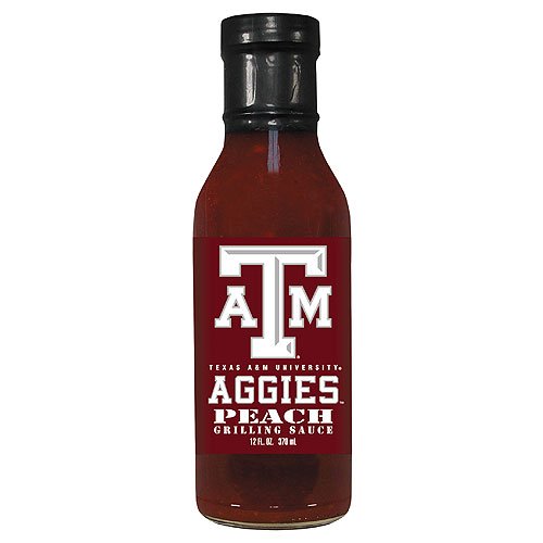 Texas A&M Aggies NCAA Peach Grilling Sauce - 12oz by Hot Sauce Harry