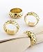 Excel Thin Cut Band Napkin Rings, Set of 4
