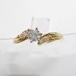 14K Yellow Gold Diamond Engagement Ring