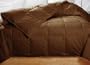 Chocolate Colored Feather Down Comforter - Queen Size