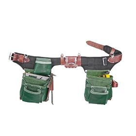 Occidental Leather 9556 Adjustable Green Lights Leather Tool Bag Set by Occidental Leather
