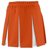 skorts for juniors:Augusta Sportswear Girls Liberty Skirt, Orange White, Large