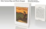 Historic Framed Theater Poster (M), TITLE: A comedy drama of western life The lost trail by Anthony E Wills