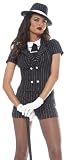 Franco Sexy New Gangsta Pimp Mobster Moll Costume Outfit + Hat